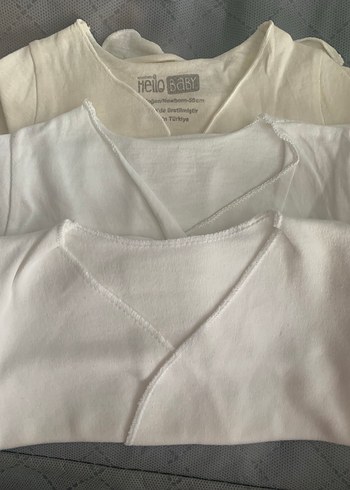 Beyaz Bebek Atlet 3'lü Paket - Görsel 3