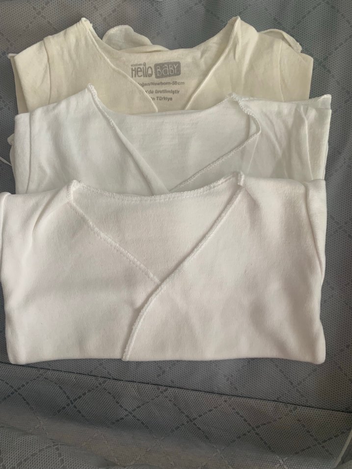 Beyaz Bebek Atlet 3'lü Paket - Görsel 2