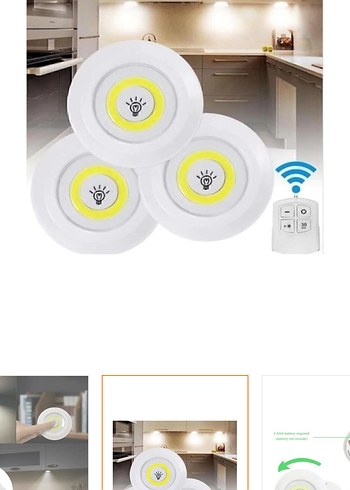 Diğer Uzaktan Kumandalı Beyaz LED Spot Lamba