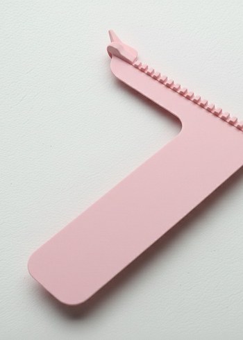 Pembe Pastel Fermuar Görünümlü Kitap Ayracı (15 renk seçeneği) - Görsel 2