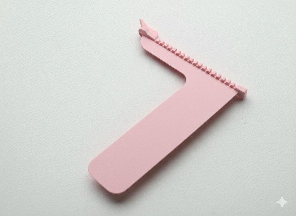 Pembe Pastel Fermuar Görünümlü Kitap Ayracı (15 renk seçeneği) - Görsel 2