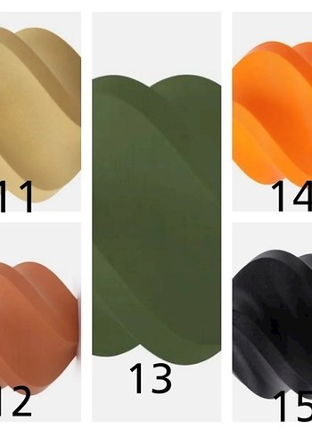 Kahverengi Geometrik Balerin Biblosu 10cm (15 renk seçeneği) - Görsel 3