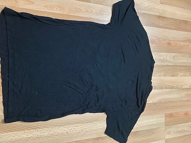 l Beden siyah Renk Baskılı Tişört