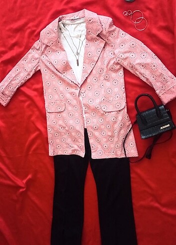 Zara Zara blayzr ceket pembe çiçekli