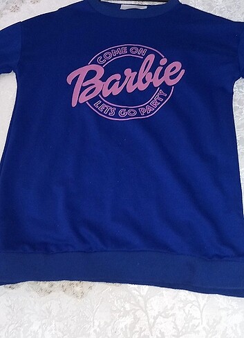 Lacivert barbie baskılı tunik 