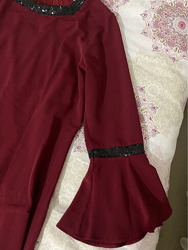 Tesettür şık abiye elbise - Görsel 6