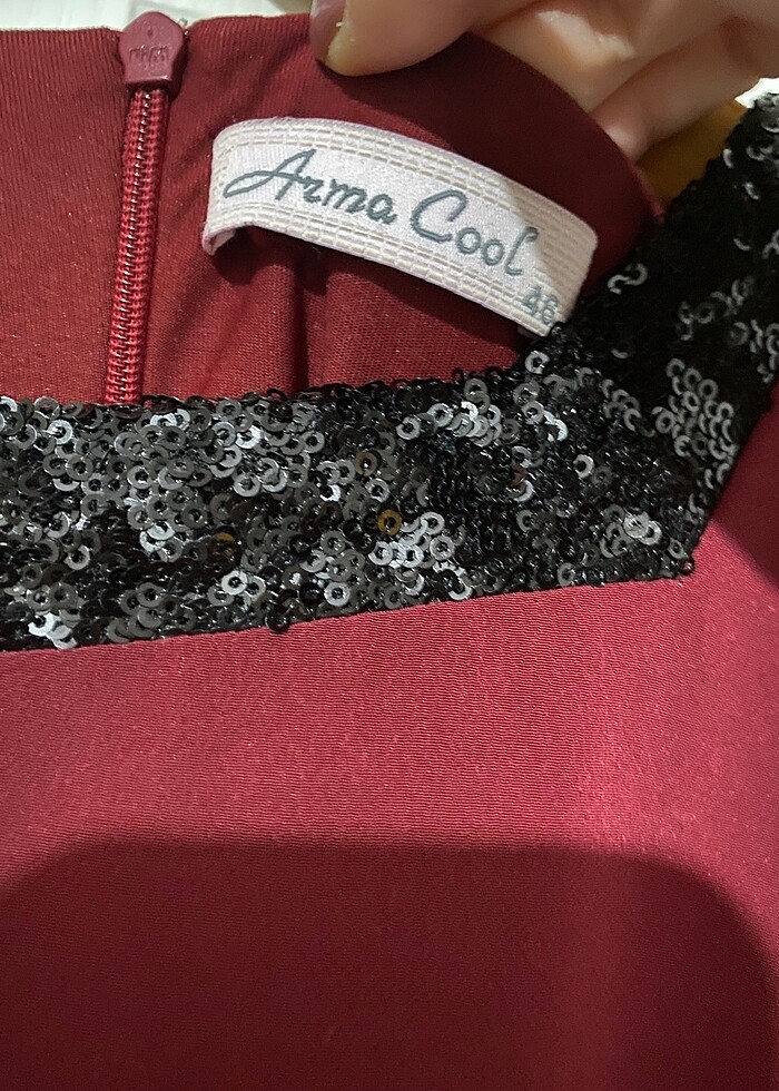 Tesettür şık abiye elbise - Görsel 3