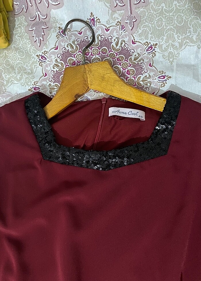 Tesettür şık abiye elbise - Görsel 5