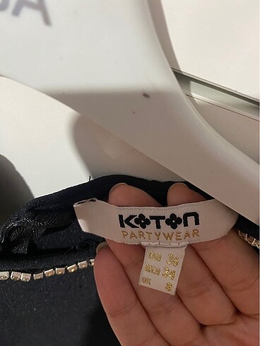 Koton siyah şık elbise - Görsel 3