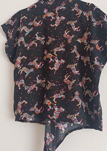 Çocuk, Zebra Desenli Gömlek - Görsel 3