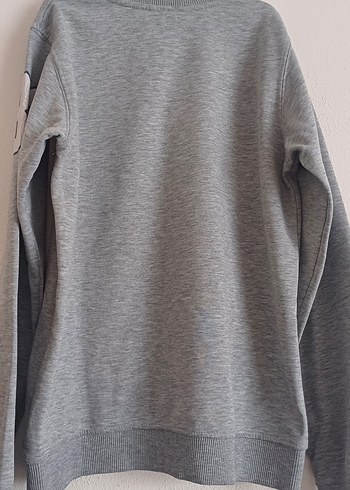 Gri Erkek Çocuk Pamuklu Sweatshirt - Görsel 2