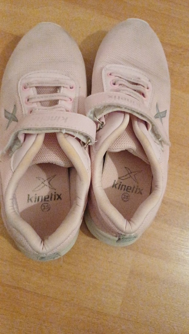 Kız Çocuk Pembe Cırt Cırtlı Spor Ayakkabı - Görsel 2