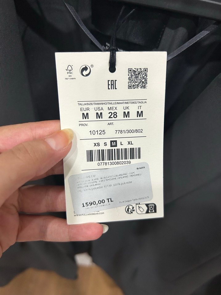 Düğmeli Gri Kadın Blazer Ceket - Görsel 2