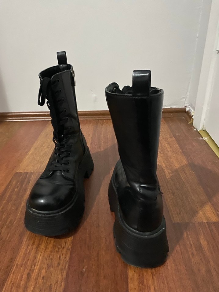 Pull & Bear kadın deri bot - Görsel 5