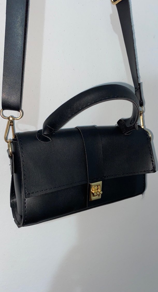Siyah Deri Kadın Çanta - Görsel 2