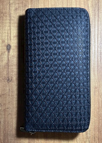 Yılan Desenli Fermuarlı Deri Kadın Cüzdanı - Görsel 2