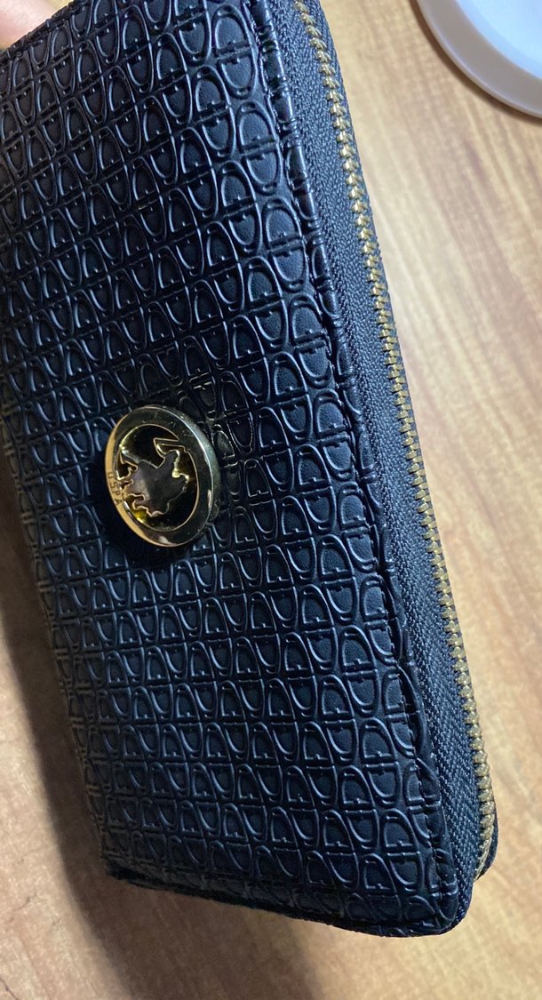 Yılan Desenli Fermuarlı Deri Kadın Cüzdanı - Görsel 3