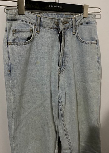 Gri Loose Fit  Kadın Denim Pantolon - Görsel 2