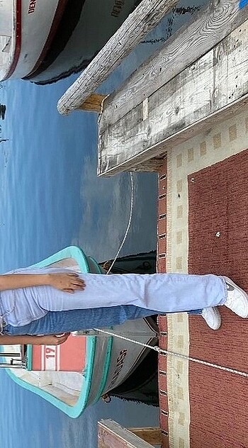 İki renkli jean