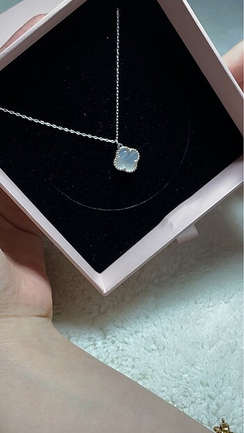 Tiffany&Co Vancleef kolye 925 ayar 3 renk
