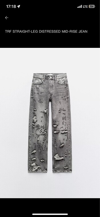 Zara gri jean