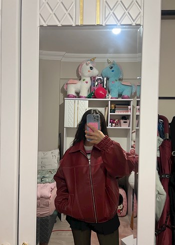 Bordo Deri Mont - Görsel 5