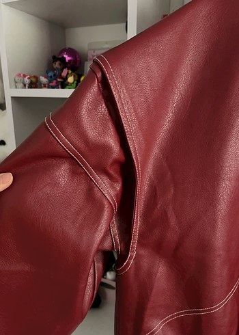 Bordo Deri Mont - Görsel 3