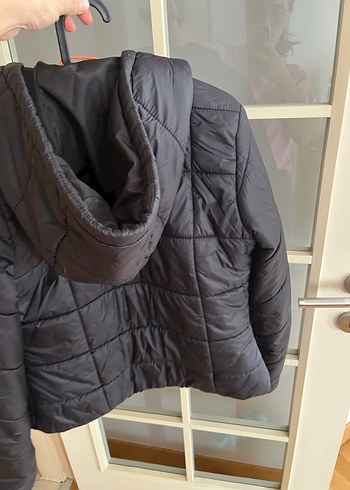 s Beden siyah Renk Bershka şişme mont