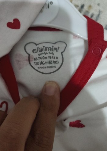 Kız Bebek Uzun Kollu V Yaka Dantelli Body - Görsel 3