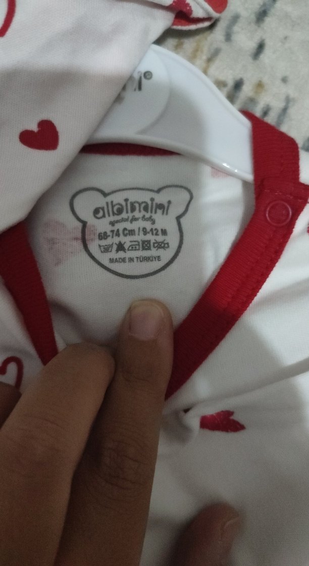 Kız Bebek Uzun Kollu V Yaka Dantelli Body - Görsel 3