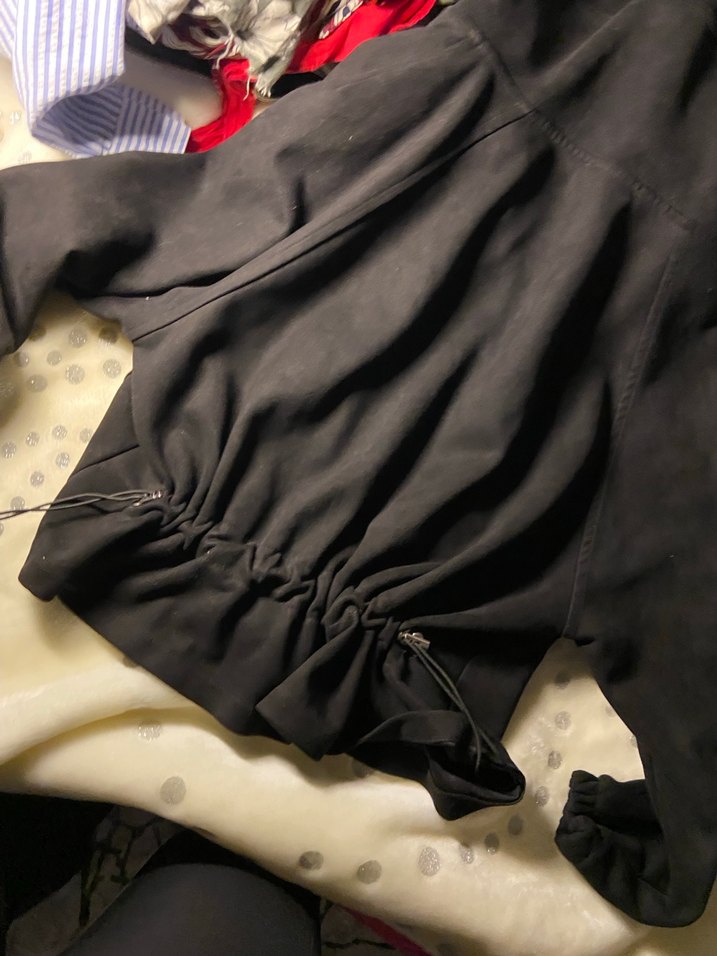 Siyah Kapüşonlu Fermuarlı Kadın Ceket - Görsel 2