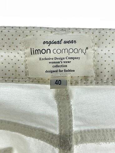 40 Beden beyaz Renk Limon Company Jean / Kot %70 İndirimli.