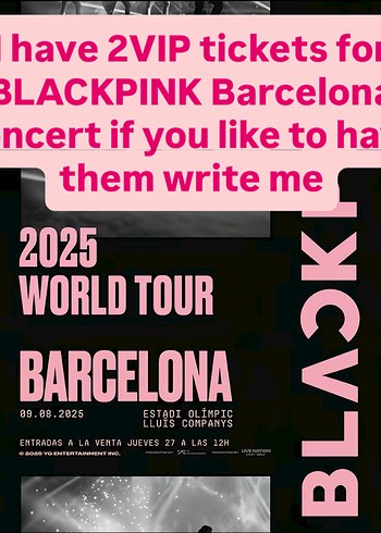 BLACKPINK Barcelona 2025 VIP Biletleri