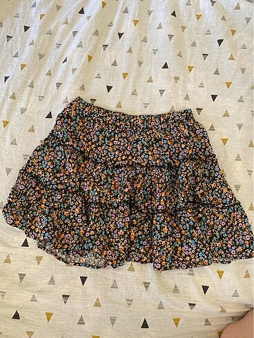 xs Beden Çiçekli mini etek