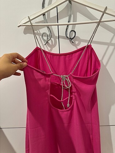 m Beden pembe Renk Bershka elbise