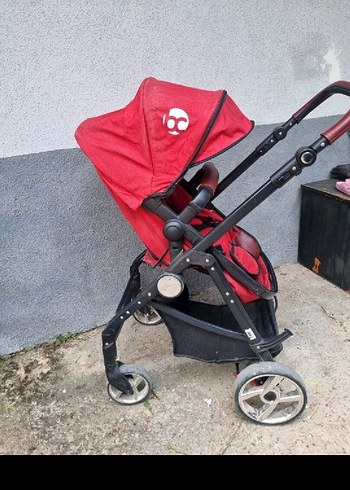 Baby2Go Kırmızı Bebek Arabası travel sistem