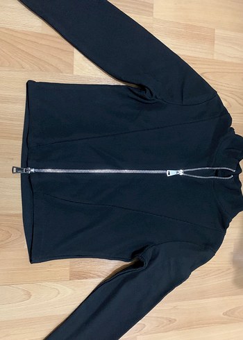 Bershka BERSHKA Siyah Fermuarlı Hırka