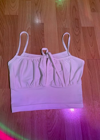 Beyaz Mini Askılı Bustiyer - Görsel 3