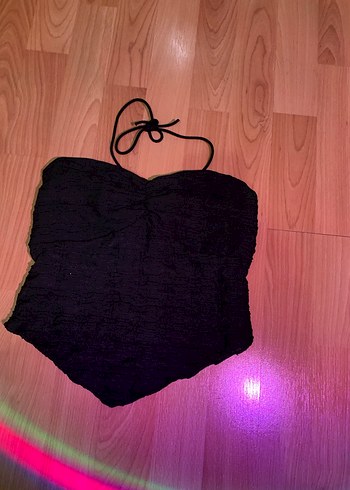 BERSHKA Siyah Straplez Mini Büstiyer - Görsel 2