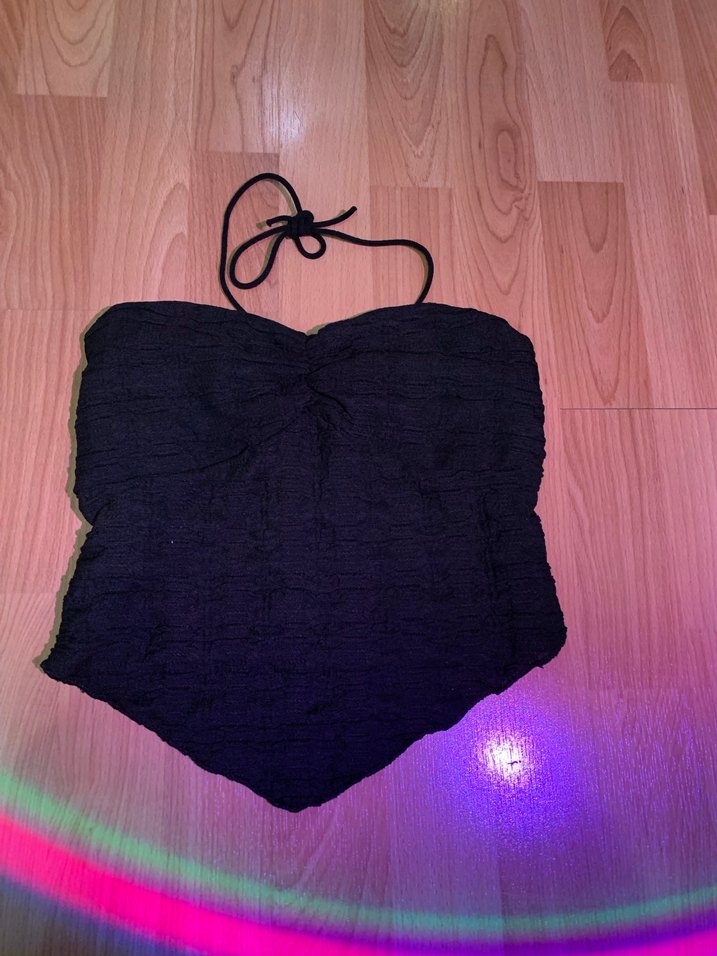 BERSHKA Siyah Straplez Mini Büstiyer - Görsel 4