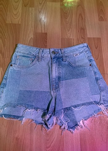 Mavi Mini Denim Şort - Görsel 2