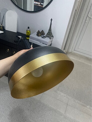 Siyah gold avize metal