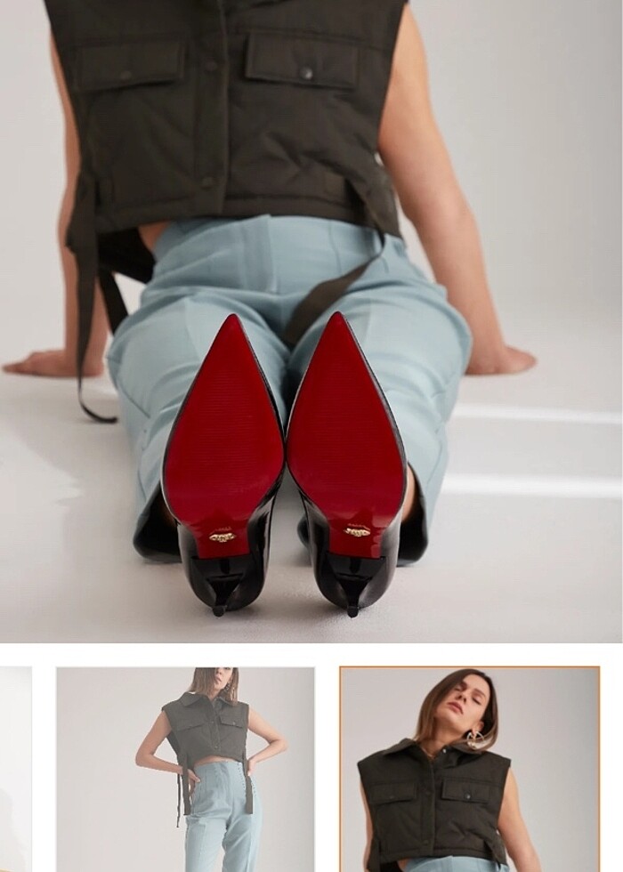 Ayakkabı prensi siyah stiletto - Görsel 3