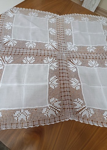 El emeği göz nuru dantel masa örtüsü - Görsel 2