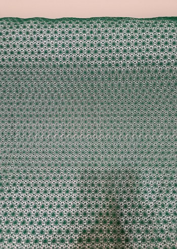 Nakışlı Yeşil ve Gri Battaniye - Görsel 2