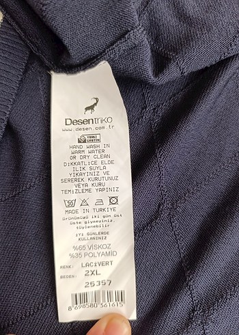 Kadın Mavi Triko Hırka, Uzun Kollu, Normal Boy - Görsel 5