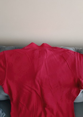 Kırmızı Erkek Polo Yaka Kısa Kollu Tişört - Görsel 3