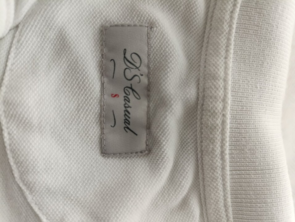 Düğmeli Beyaz Erkek Polo Tişört - Görsel 4