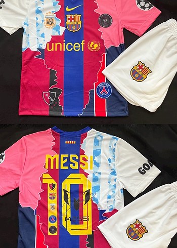 Messi Mix Tasarım Çocuk Forma - Görsel 3