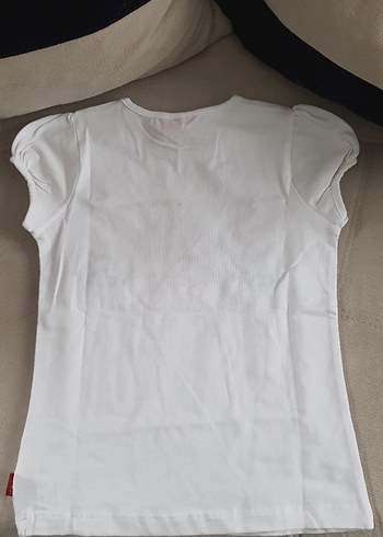 3 Boyutlu Figürlü Beyaz 6-7 yaş Kız Tişörtü - Görsel 3